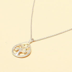 Tree of Life with Golden Leaves Pendant